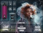 Al Fakher Crown Bar 15000 Puffs Pro Max Disposable Vape- Lush Ice