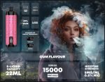 Al Fakher Crown Bar 15000 Puffs Pro Max Disposable Vape- Gum Flavour