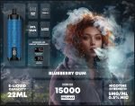 Al Fakher Crown Bar 15000 Puffs Pro Max Disposable Vape- Blueberry Gum