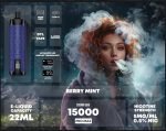 Al Fakher Crown Bar 15000 Puffs Pro Max Disposable Vape- Berry Mint