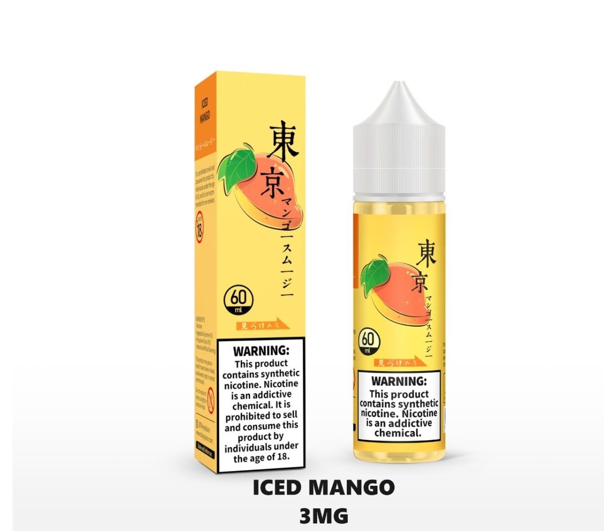 Tokyo E-Liquid 60ml 3mg- Iced Mango