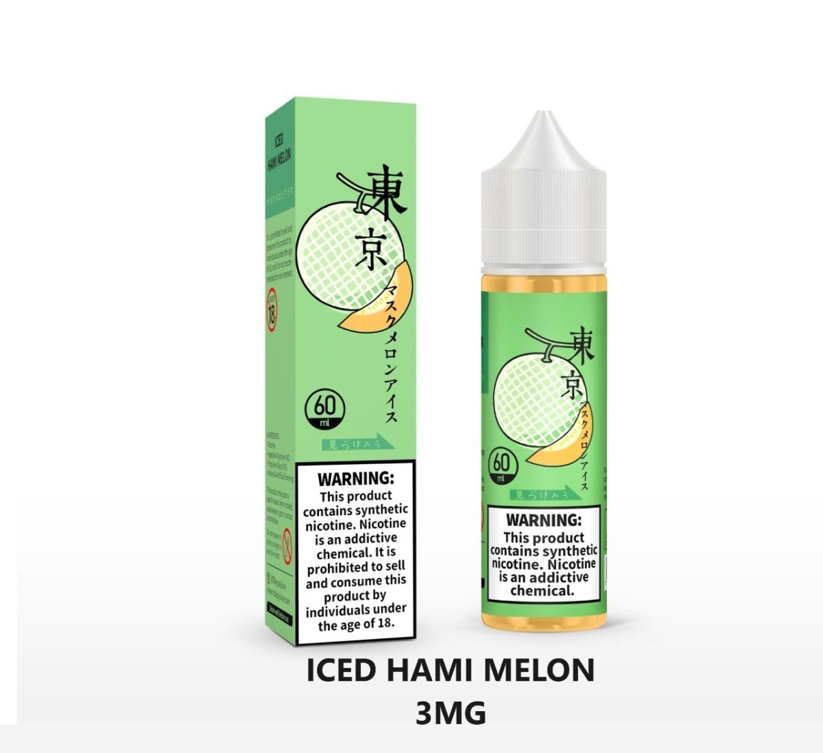 Tokyo E-Liquid 60ml 3mg- Iced Hami Melon