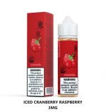 Tokyo E-Liquid 60ml 3mg- Iced Cranberry Raspberry