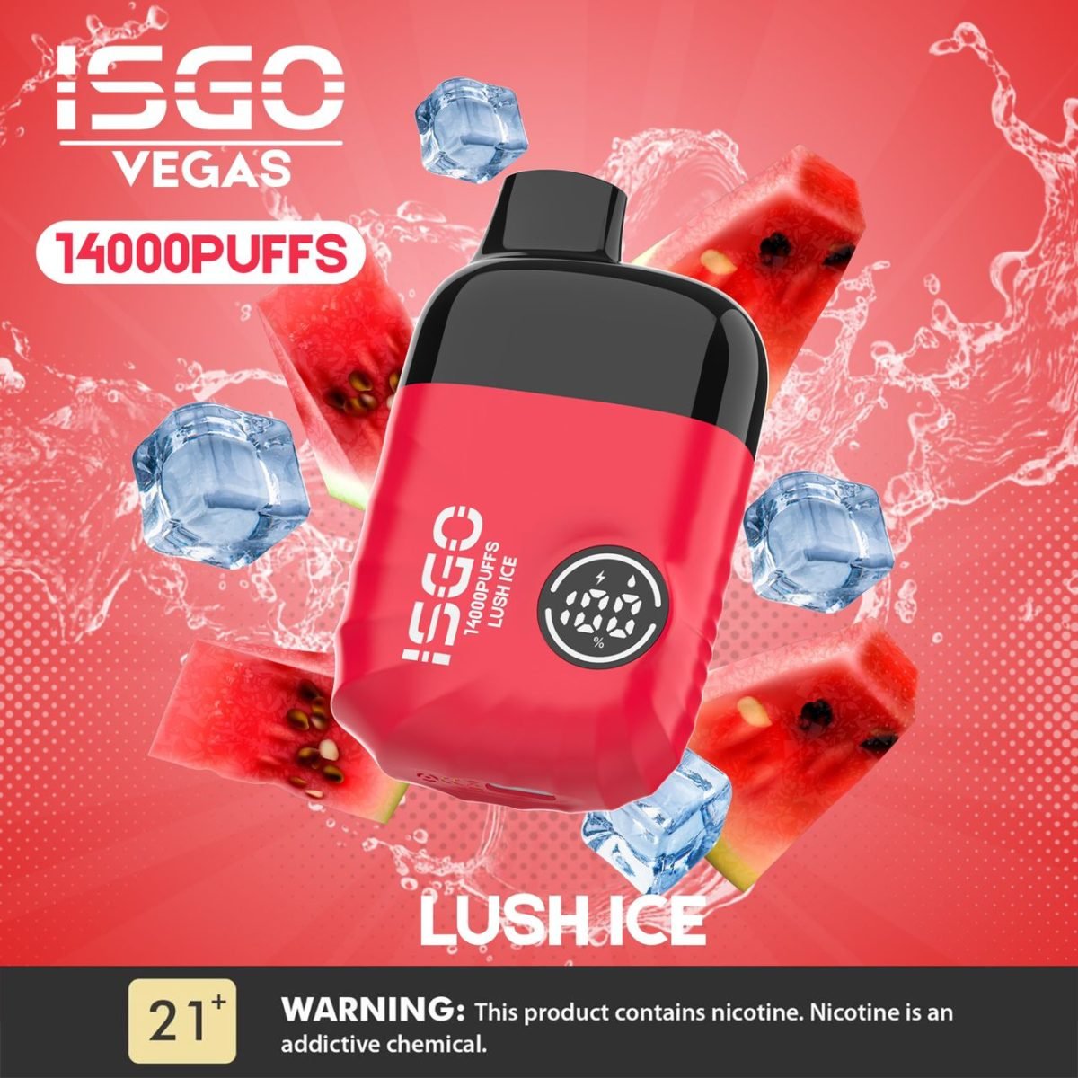 ISGO Vegas 14000 Puffs Disposable Vape- Lush Ice