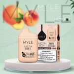 Myle Meta Box 5000 Puffs Disposable Vape 5% nicotine rechargeable- Georgia Peach