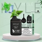 Myle Meta Box 5000 Puffs Disposable Vape 5% nicotine rechargeable- Iced Mint