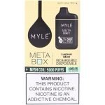 Myle Meta Box 5000 Puffs Disposable Vape 5% nicotine rechargeable- Lemon Mint