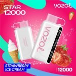 Vozol Star 12000 Puffs Disposable Vape- Strawberry Ice Cream