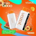 Vozol Star 12000 Puffs Disposable Vape- Peach Mango Watermelon