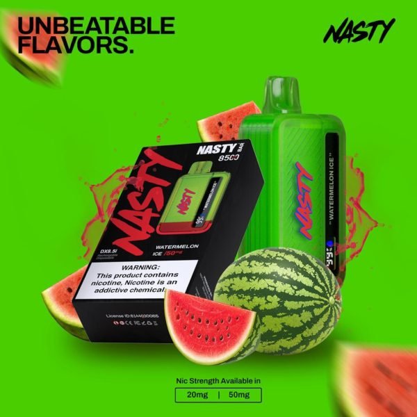  Nasty Bar DX8.5i 8500 Puff Disposable Vape 50mg- Watermelon Ice