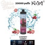 R&M ShiSha Beast 20000 Puffs Disposable Vape- Cherry Candy