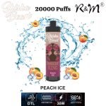 R&M ShiSha Beast 20000 Puffs Disposable Vape- Peach Ice