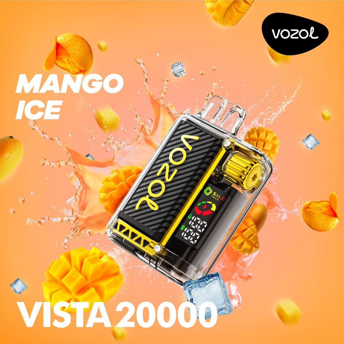 Vozol Vista 20000 Puffs Disposable Vape Rechargeable- Mango Ice