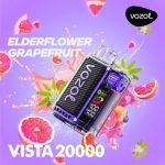 Vozol Vista 20000 Puffs Disposable Vape Rechargeable- ELDERFLOWER GRAPEFRUIT