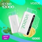 New Vozol STAR 12000 Puffs Vape- Lemon Mint