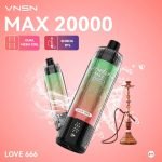 VNSN Max Shisha 20000 Puffs Disposable Vape- Love 666