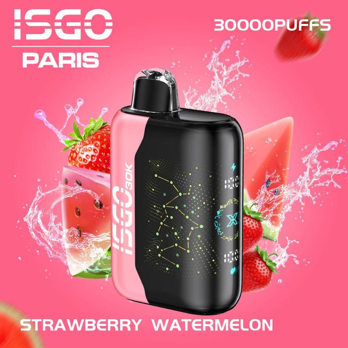 ISGO Paris X 30000 Puffs Disposable Vape- Strawberry Watermelon