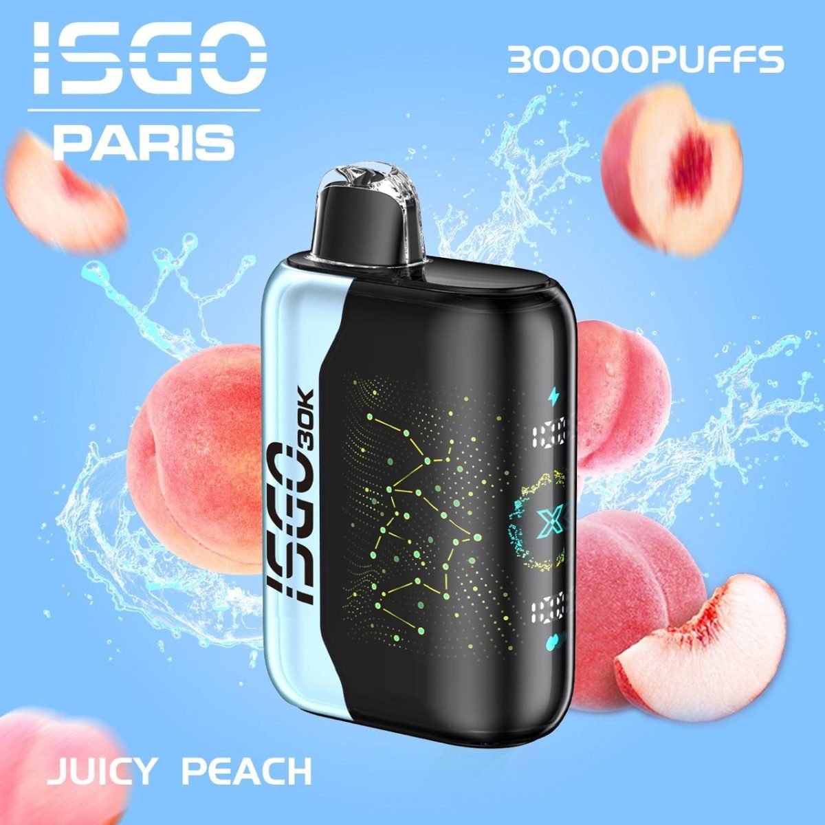 ISGO Paris X 30000 Puffs Disposable Vape- Juicy Peach