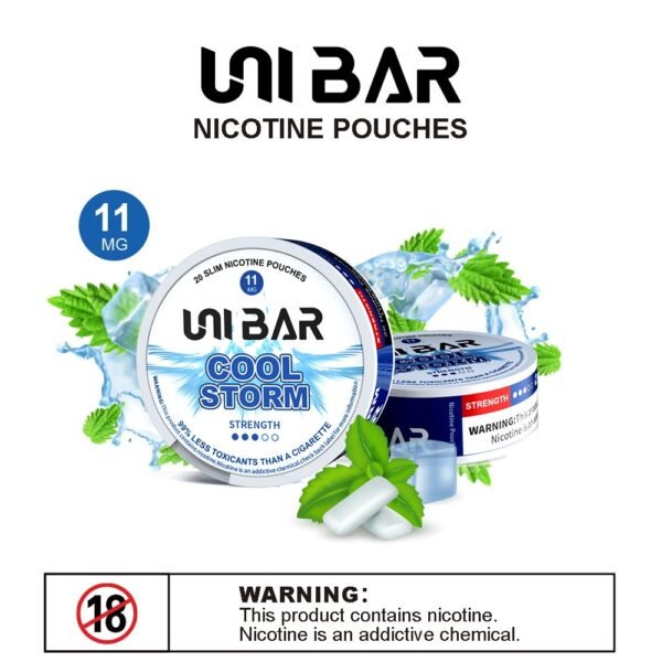 Unibar Nicotine Pouches- Cool Storm 11MG