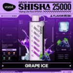 Vozol Gear Shisha 25000 Puffs Disposable Vape- Grape Ice