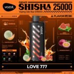 Vozol Gear Shisha 25000 Puffs Disposable Vape- Love 777