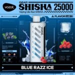 Vozol Gear Shisha 25000 Puffs Disposable Vape- Blue Razz Ice