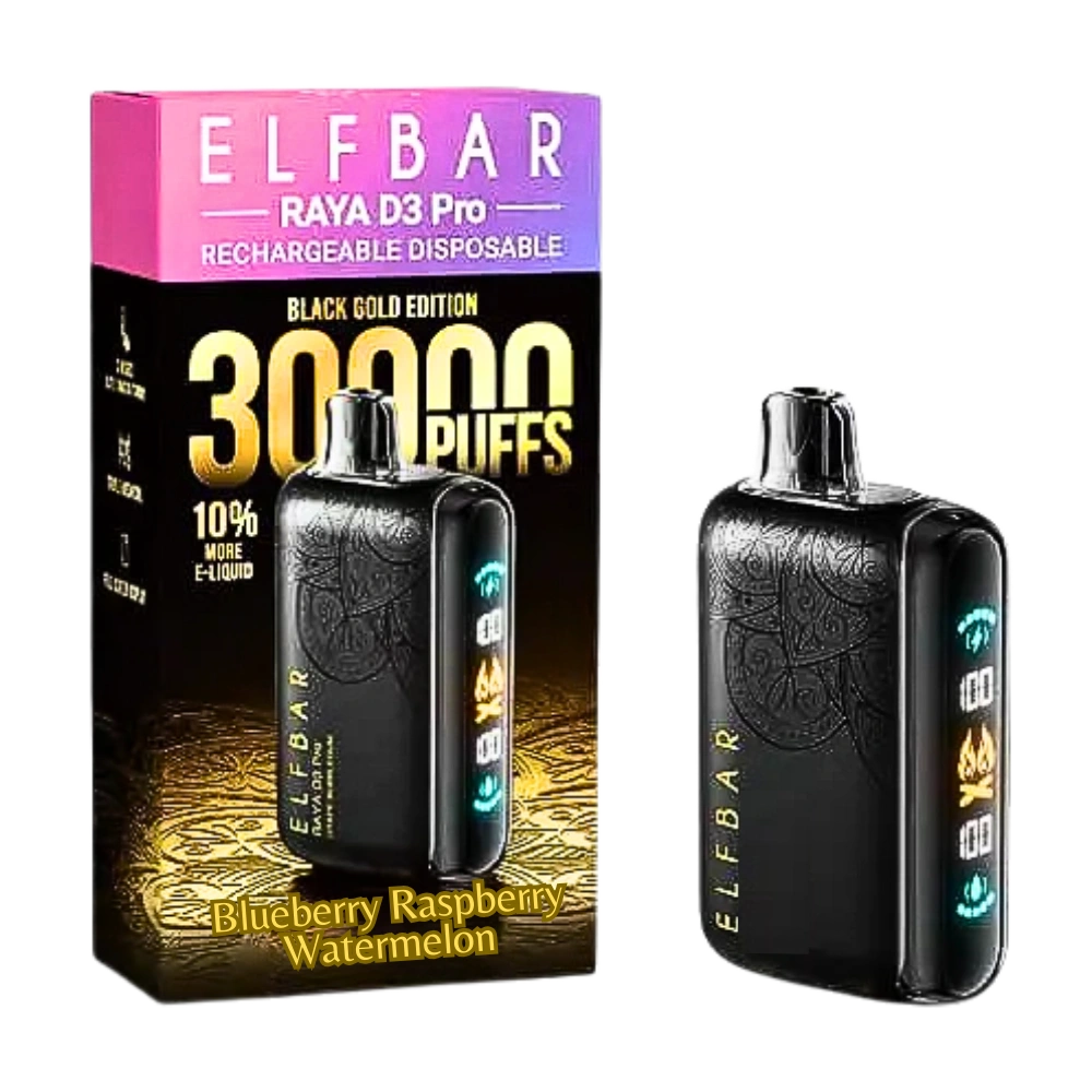 Elfbar Raya D3 Pro 30000 Puffs Disposable Vape Blueberry Raspberry Watermelon Elfbar Raya D3 Pro 30000 Puffs Disposable Vape Blueberry Raspberry Watermelon
