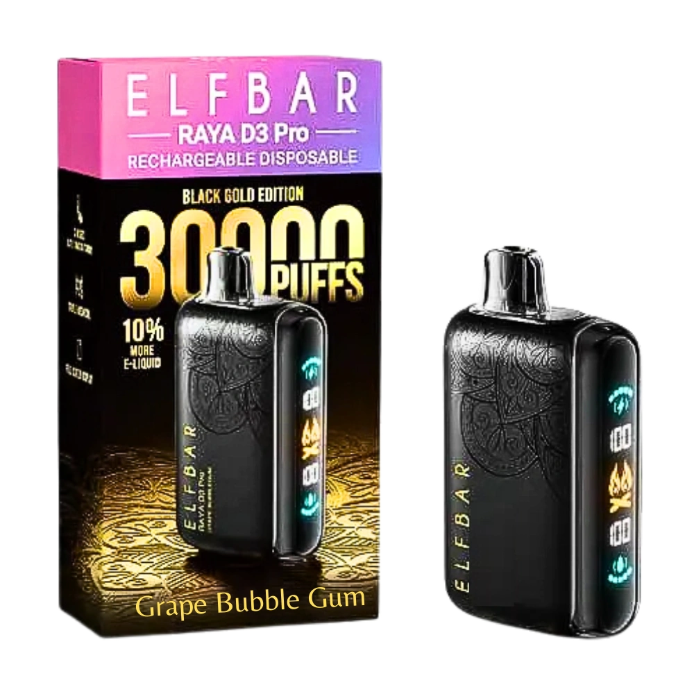 Elfbar Raya D3 Pro 30000 Puffs Disposable Vape Grape Bubble Gum Elfbar Raya D3 Pro 30000 Puffs Disposable Vape Grape Bubble Gum