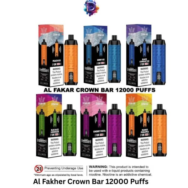 Al Fakher Crown Bar 12000 Puffs Disposable vape In Dubai UAE