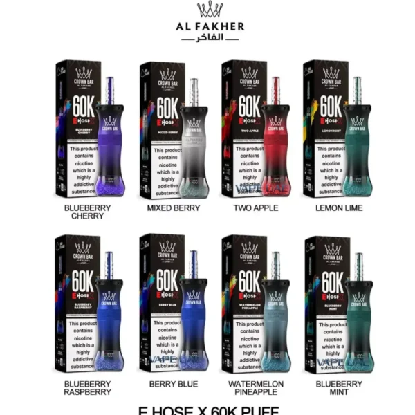 Al Fakher Crown Bar E Hose X 60000 Puffs