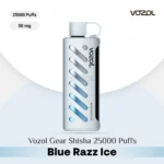 Vozol Gear Shisha 25000 Puffs Blue Razz Ice in Dubai UAE