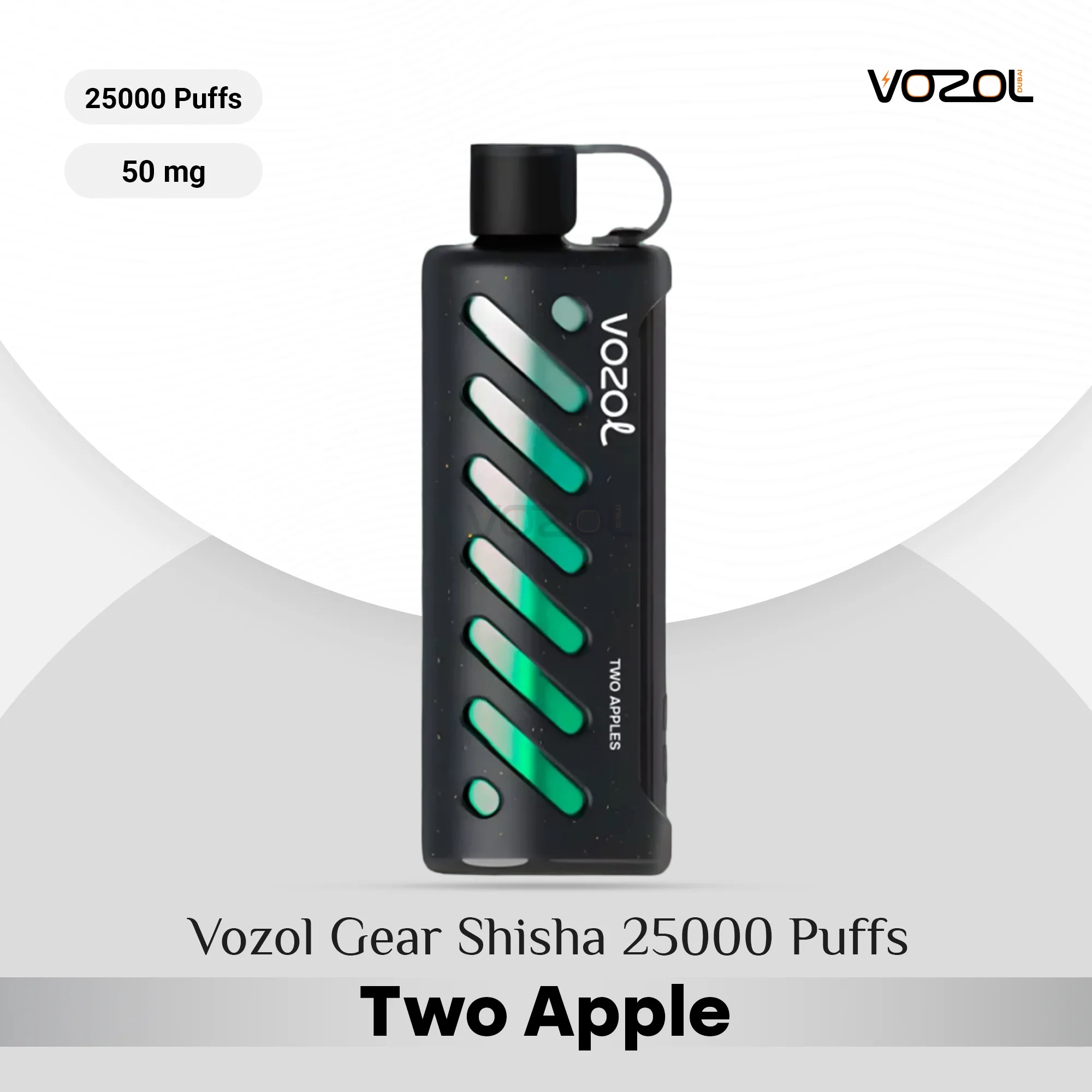 Vozol-Gear-Shisha-25000-Puffs-Two-Apple.webp Vozol Gear Shisha 25000 Puffs Two Apples in Dubai UAE - Image 1