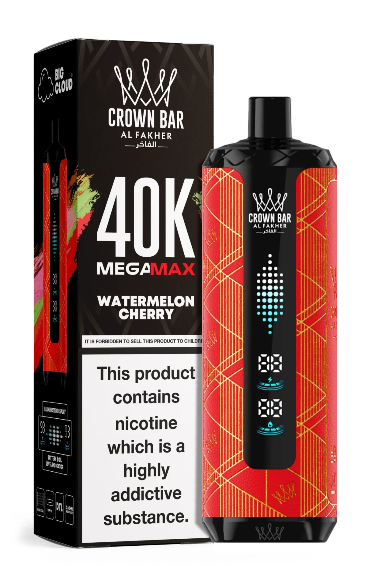 Al Fakher Crown Bar Mega Max 40K Puffs Disposable Vape in UAE - Image 5