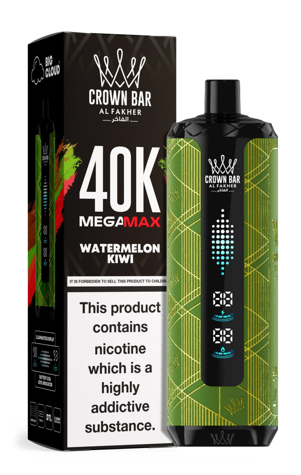 Al Fakher Crown Bar Mega Max 40K Puffs Disposable Vape in UAE - Image 4