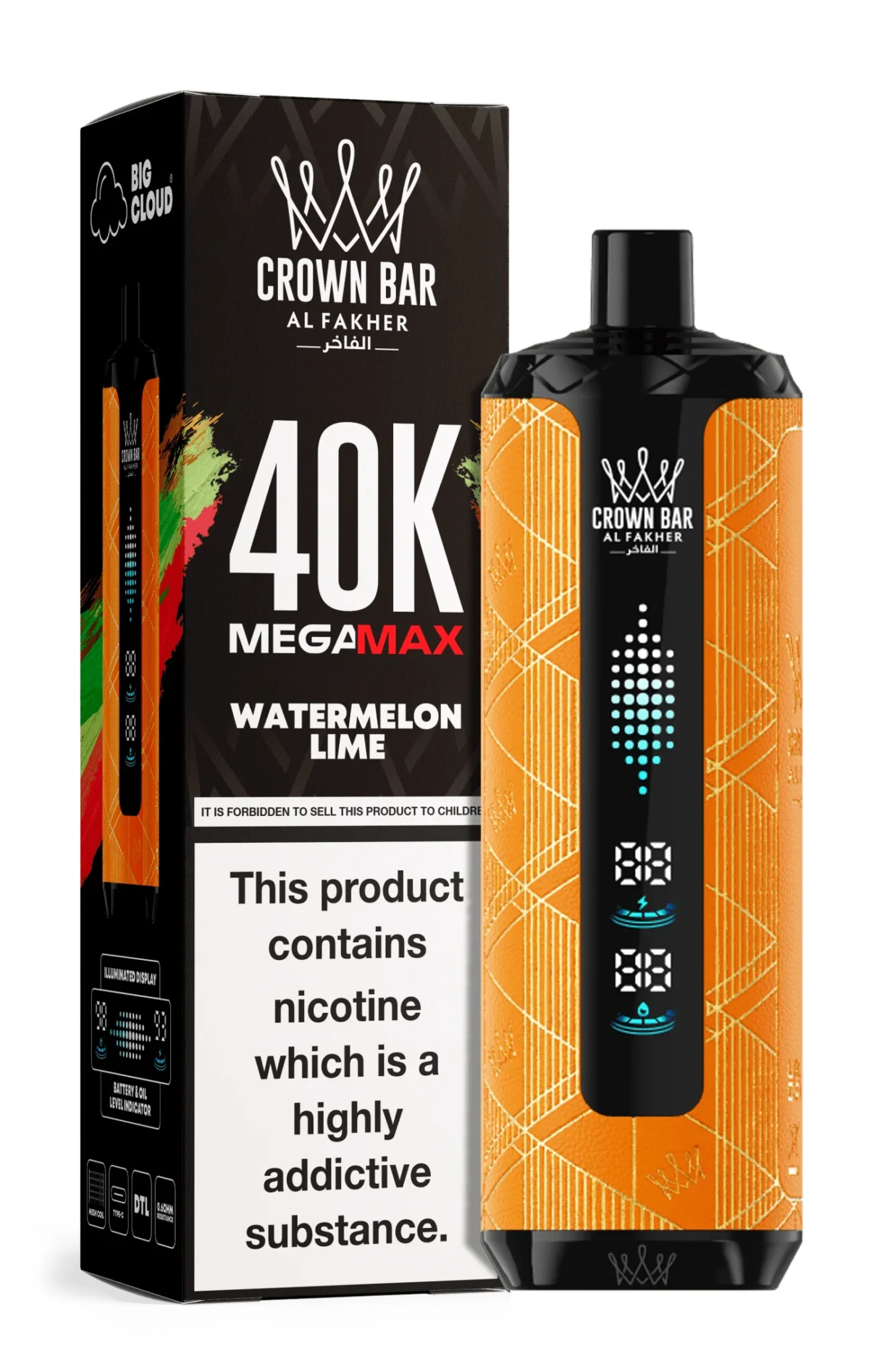 Al Fakher Crown Bar Mega Max 40K Puffs Disposable Vape in UAE - Image 3