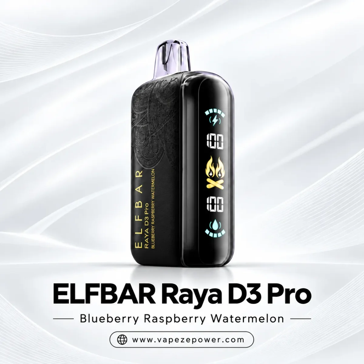 ELFBAR Raya D3 Pro 30000 Puffs Blueberry Raspberry Watermelon disposable vape