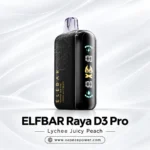 ELFBAR Raya D3 Pro 30000 Puffs Lychee Juicy Peach disposable vape
