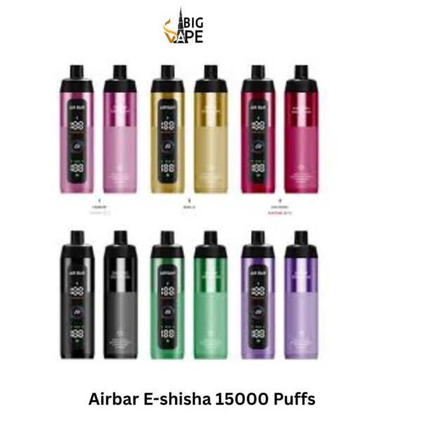 Airbar E-shisha 15000 Puffs 3mg Nicotine DTL Vape in UAE