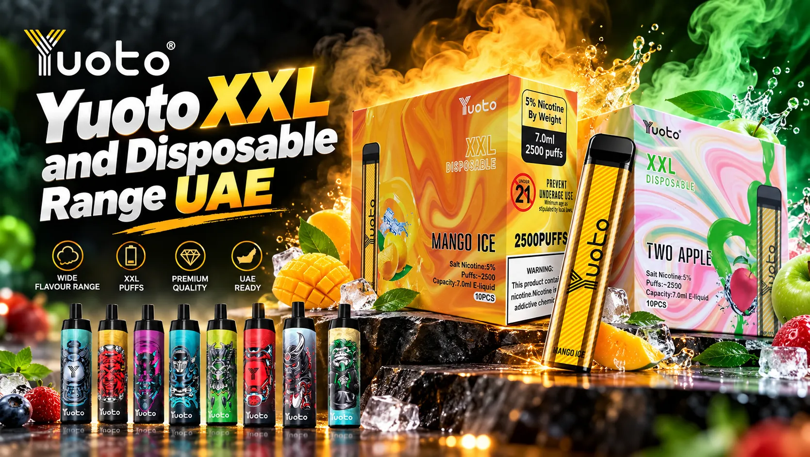 Yuoto XXL and Disposable Range UAE