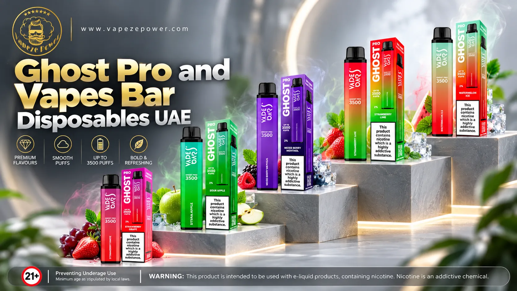 Ghost Pro and Vapes Bar Disposables UAE