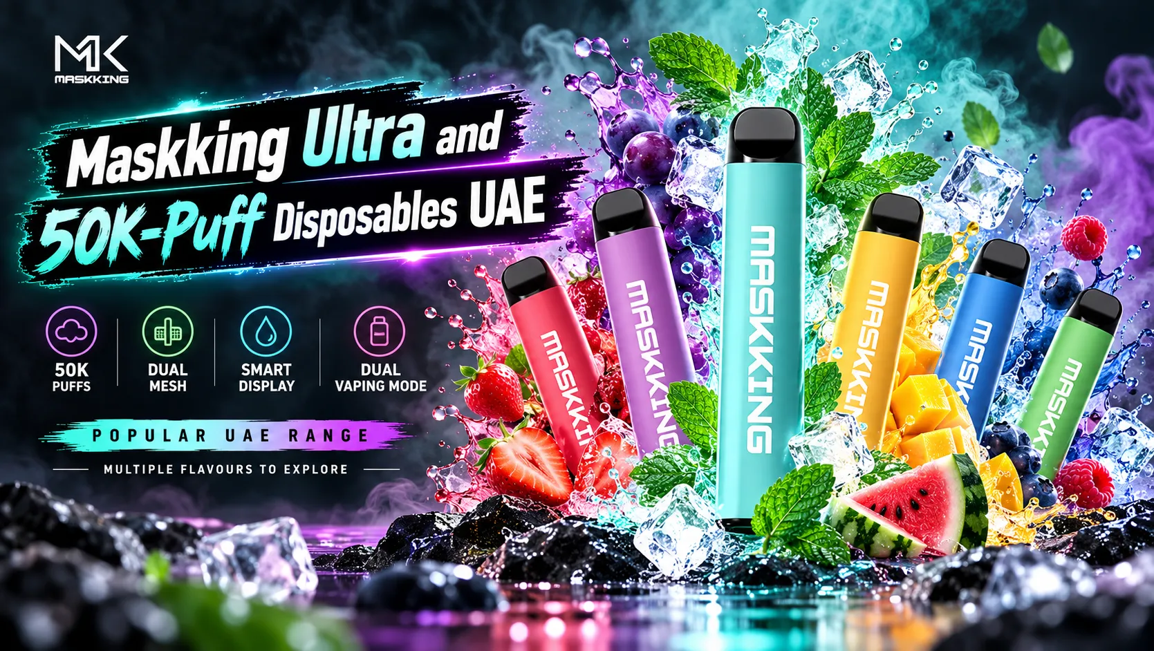 Maskking Ultra and 50K-Puff Disposables UAE
