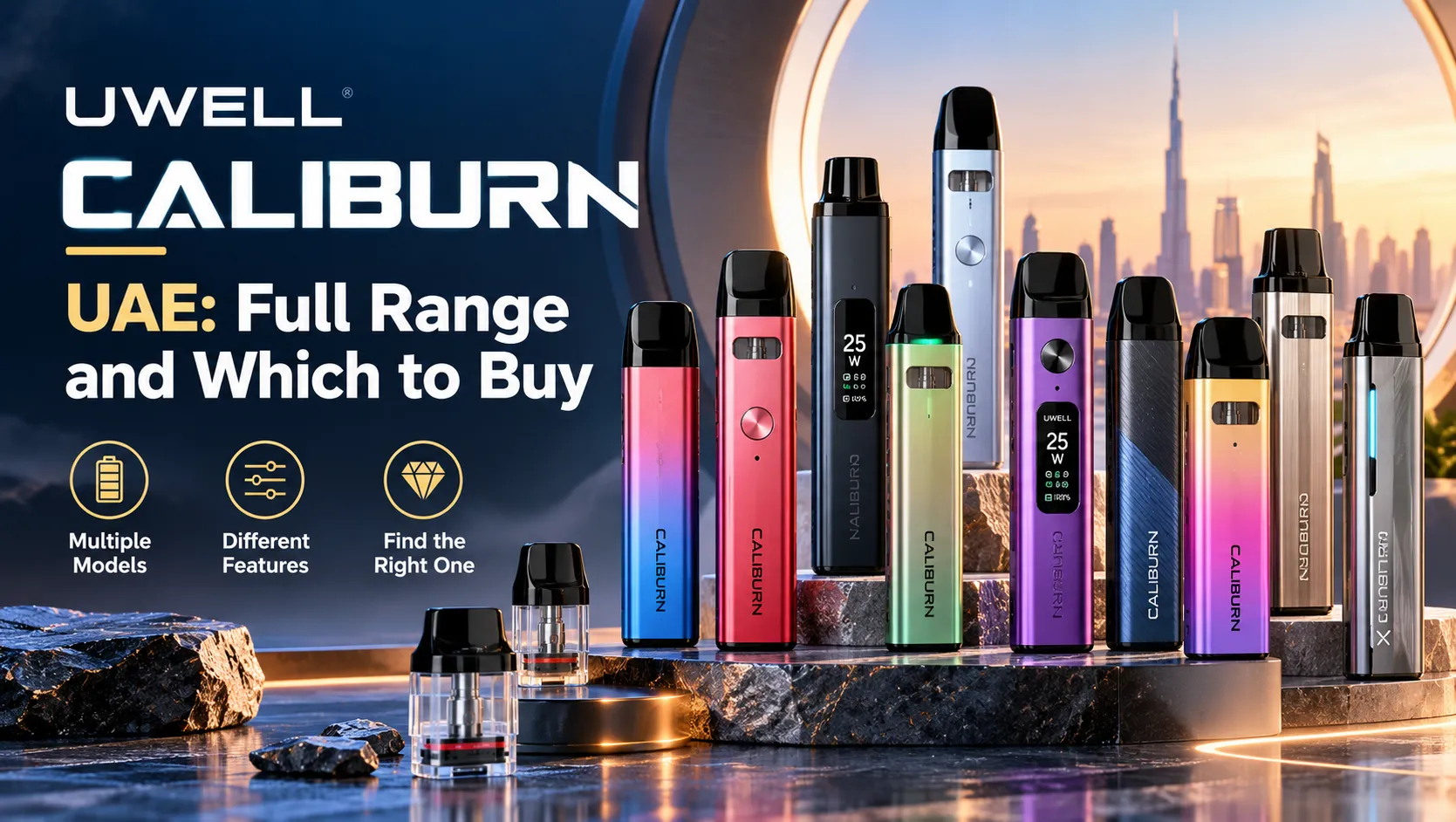 UWELL Caliburn UAE: Full Range and Which to Buy