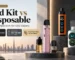 Refillable pod kit and disposable vape shown side by side for a six-month UAE cost comparison.