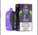 Al Fakher Crown Bar Cloud Box Grape Mint 50000 Puffs disposable vape