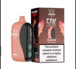 Al Fakher Crown Bar Cloud Box Peach Ice 50000 Puffs disposable vape